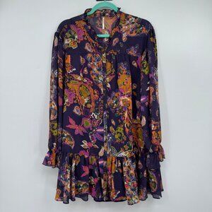 Free People Ibiza Nights Mini Dress woman’s size Small lined dress